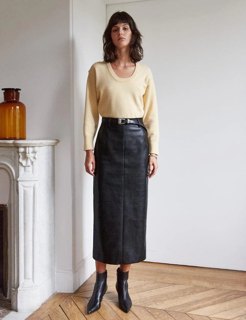 Pixie Market Yve Maxi Leather Skirt-BESTSELLER 5