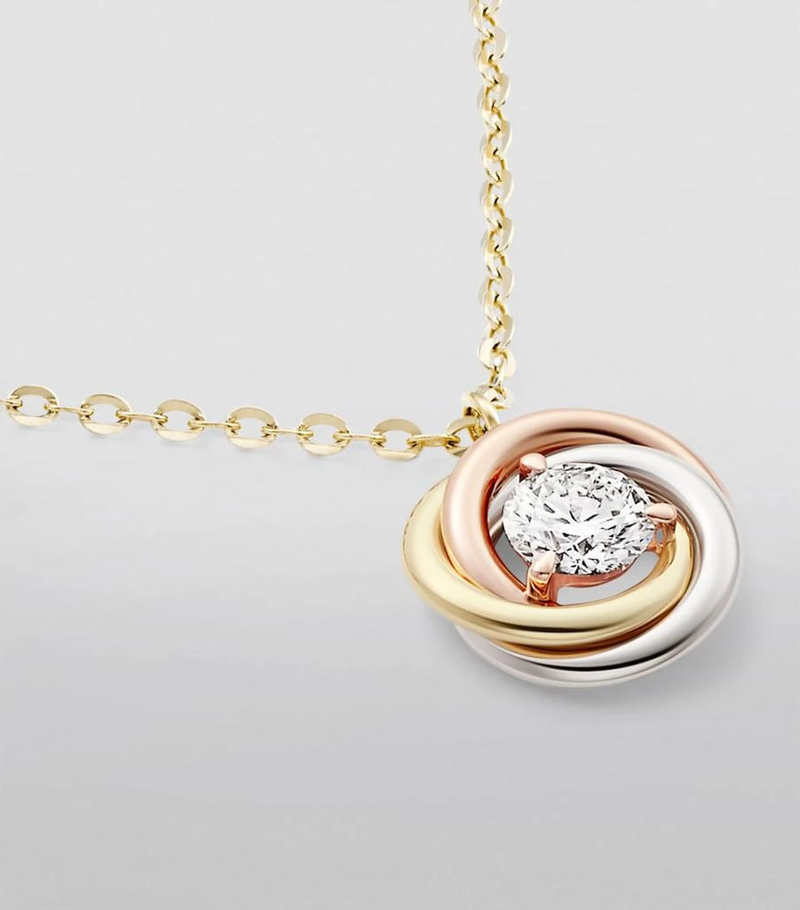 Cartier Mixed Gold and Diamond Trinity Necklace (36-40cm) 6