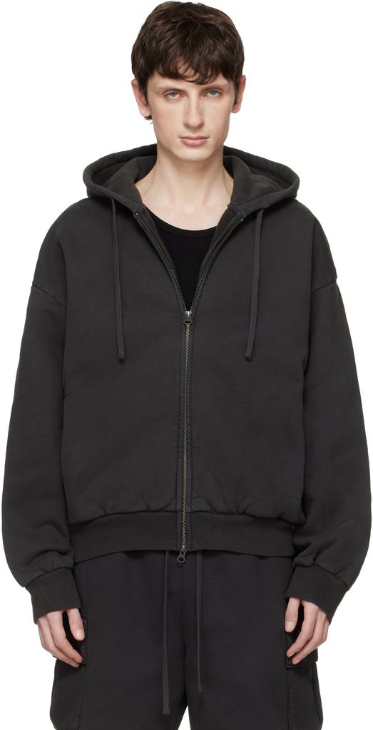 SKIMS Black Fleece Lounge Oversized Hoodie - Hoodies - BeyondStyle