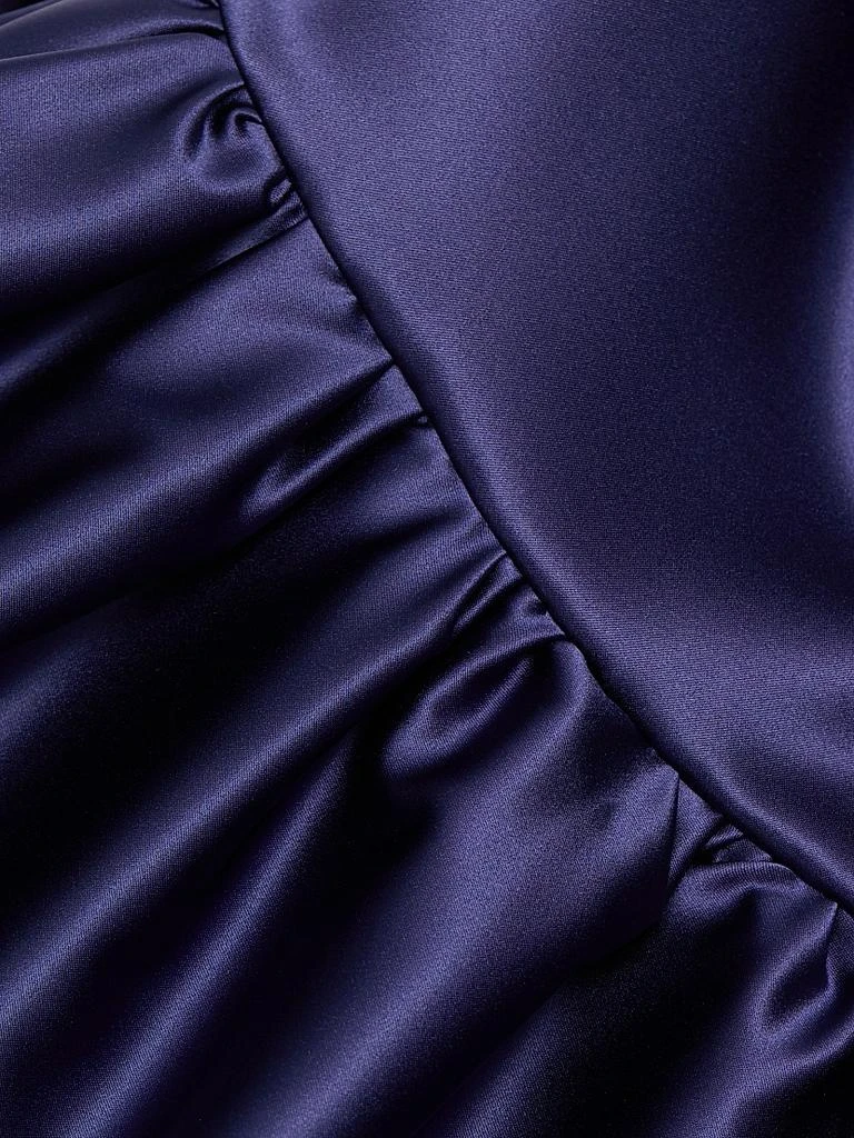 Chiara Boni Docces Satin Strapless High-Low Gown 8