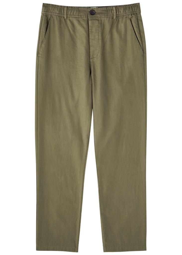 Oliver Spencer Straight-leg linen-blend trousers