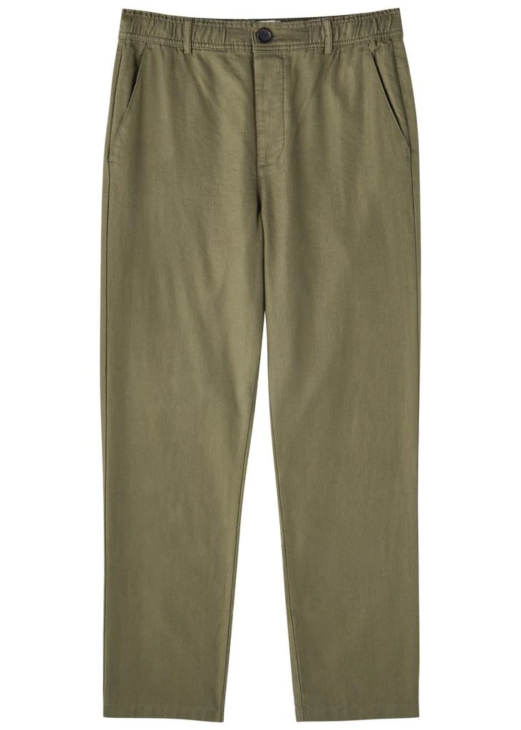 Oliver Spencer Straight-leg linen-blend trousers 1
