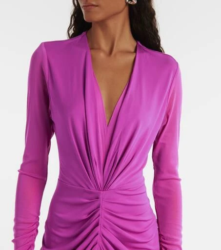 Diane von Furstenberg Hades gathered jersey midi dress 4