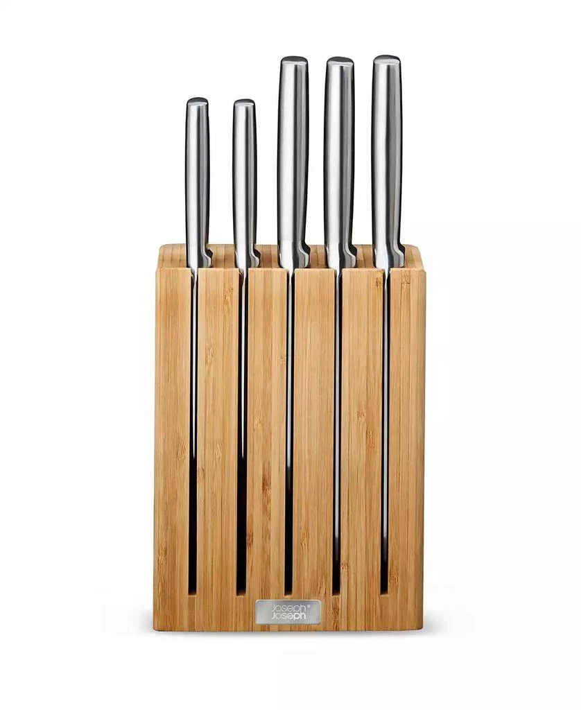 Joseph Joseph Elevate Steel Knives Bamboo 5-Piece Knife Block Set 1