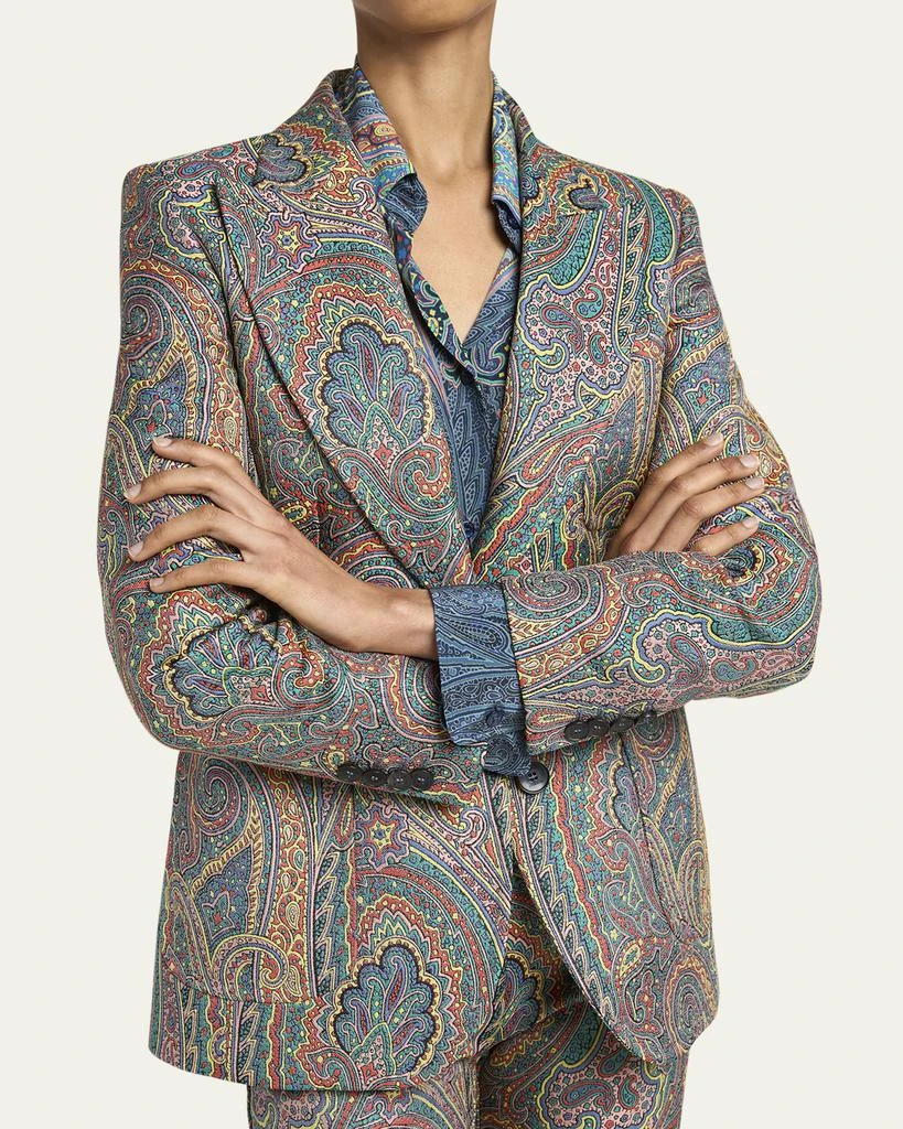 ETRO Paisley Single-Breasted Blazer 5