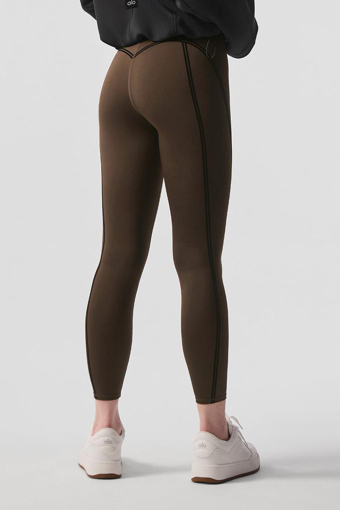 Alo Airlift High-Waist 7/8 Line Up Legging - Espresso - Pants