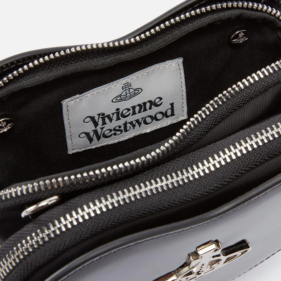 Vivienne Westwood Vivienne Westwood Louise Heart Patent-Leather Crossbody Bag 4