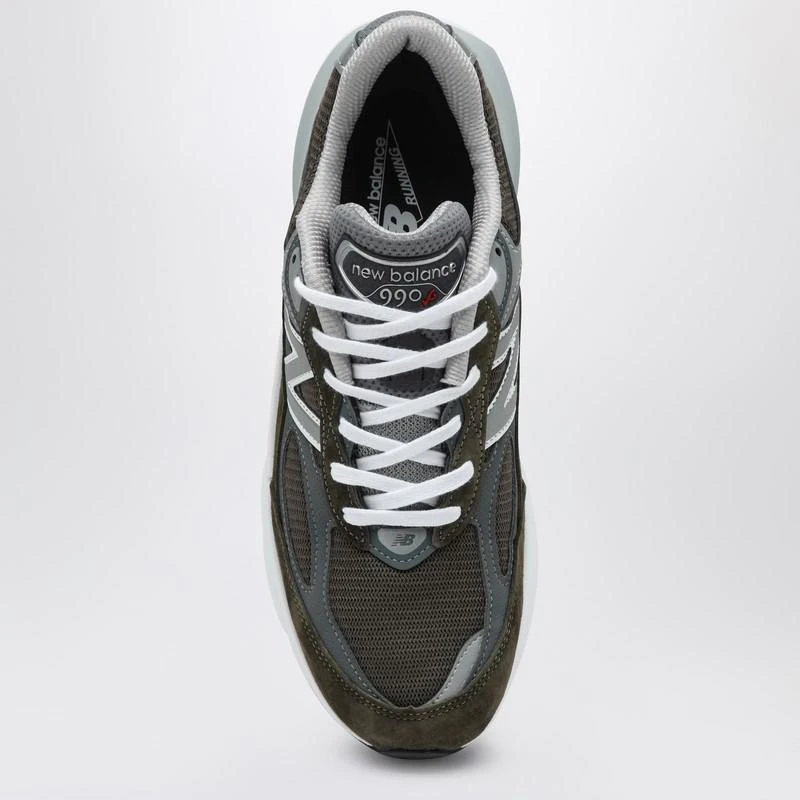 New Balance Low Made in USA 990v6 olive green trainer 3