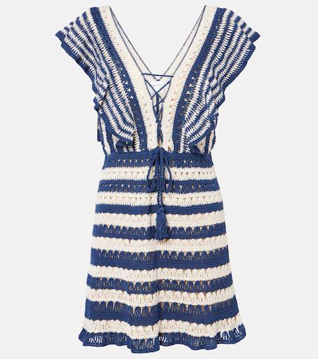 ANNA KOSTUROVA Farrah crochet cotton minidress