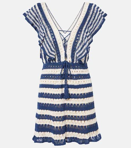 ANNA KOSTUROVA Farrah crochet cotton minidress 1