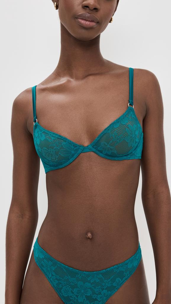 Fleur du Mal Fuller Cup Le Stretch Lace Demi Bra