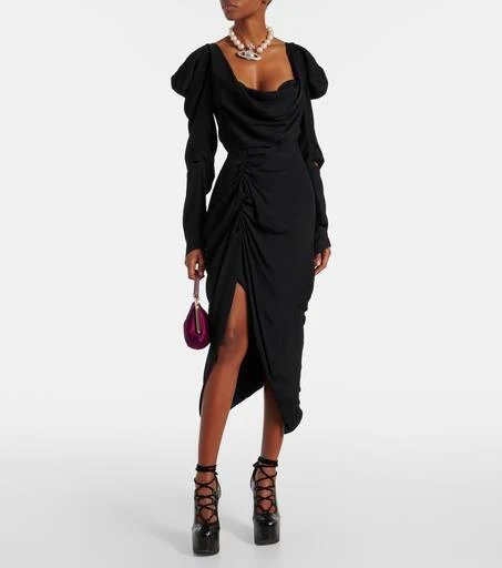 Vivienne Westwood Panther draped midi dress 2