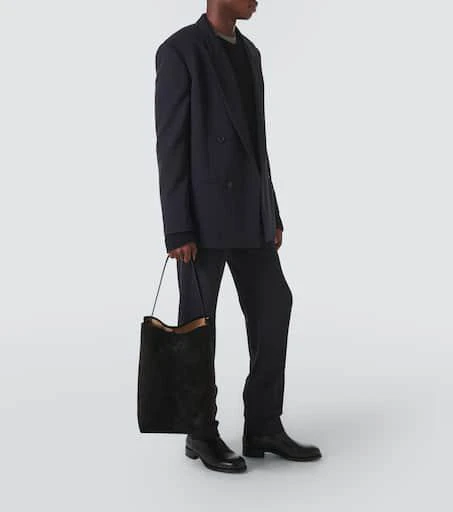 The Row N/S Park Large suede tote bag 7