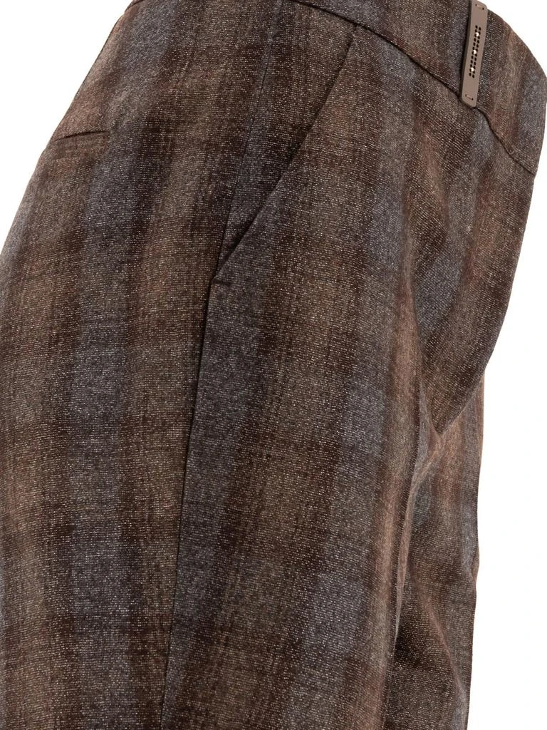 Peserico Peserico Plaid Tapered Pants 4