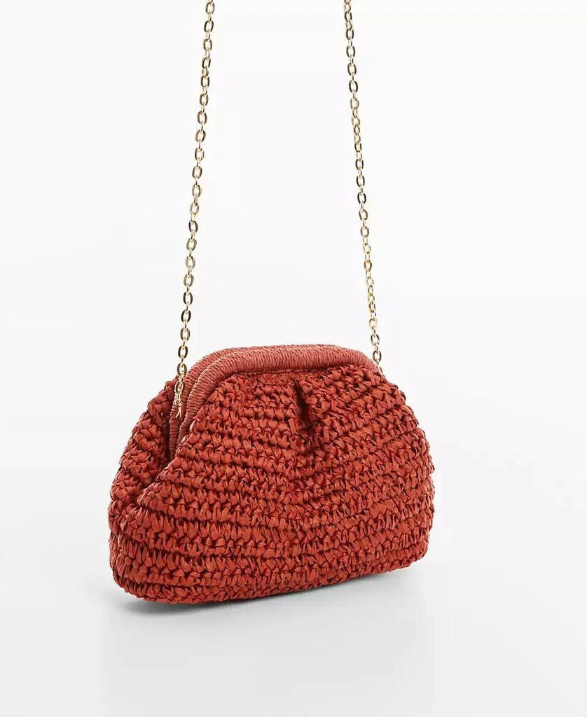 Mango Women's Natural Fiber Clutch Bag 1