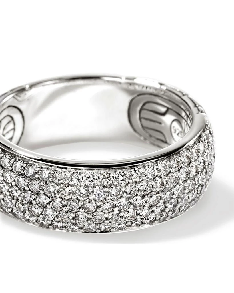 John Hardy Sterling Silver JH Essentials Pavé Diamond Band Ring, 1.07 ct. t.w. 6