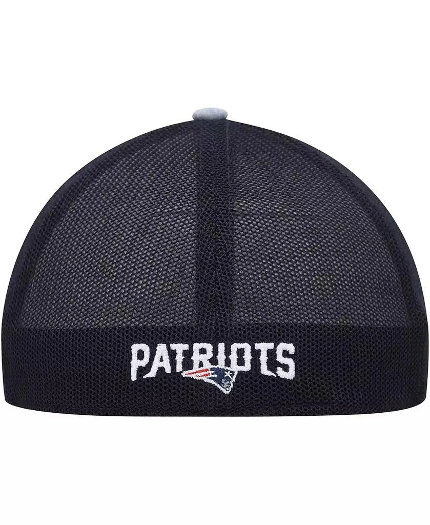 47 Brand Men's Heathered Gray, Navy New England Patriots Motivator Flex Hat 5