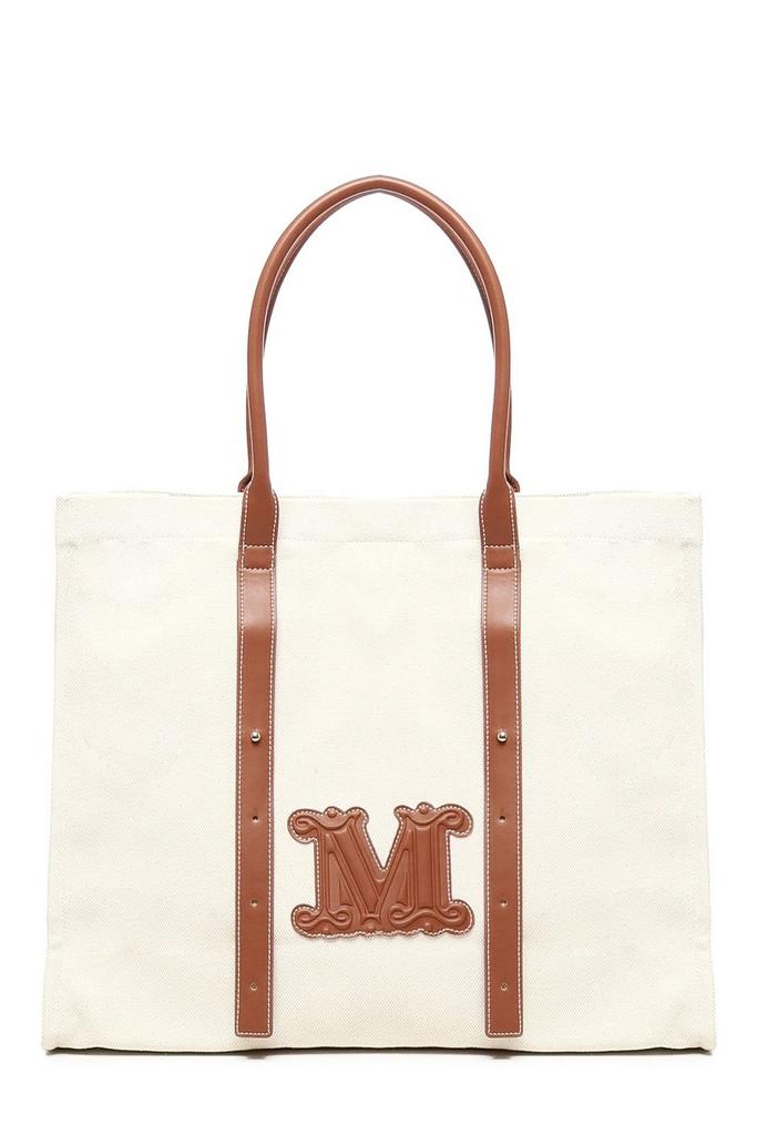 MaxMara(マックスマーラ)Logo Embroidery Woven Tote Bag(Sale!) Max Mara Max Mara Logo Patch Top Handle Bag - Tote Bags