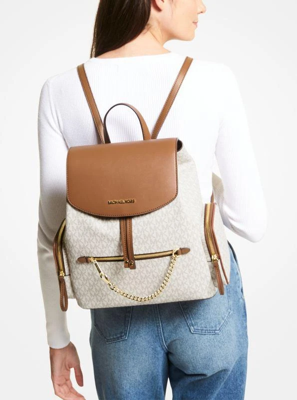MK BackPack & Handbag Set Jet Set Medium Pebbled Leather Backpack in NAVY - Sale  main image 3