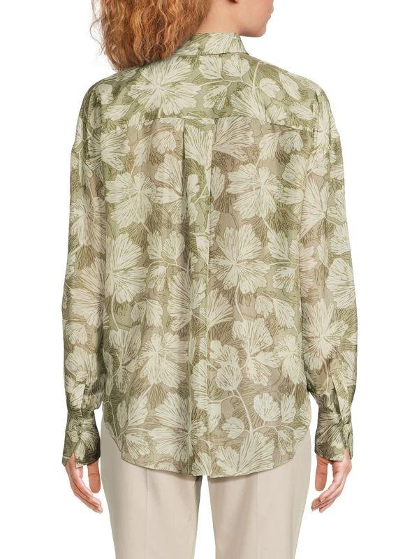 Brunello Cucinelli Floral Silk Shirt 2