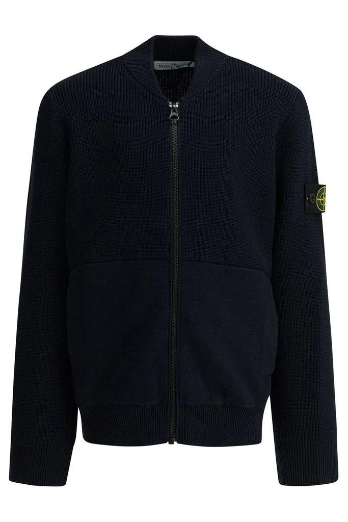 Stone Island Junior Stone Island Junior Zip-Up Knitted Jacket