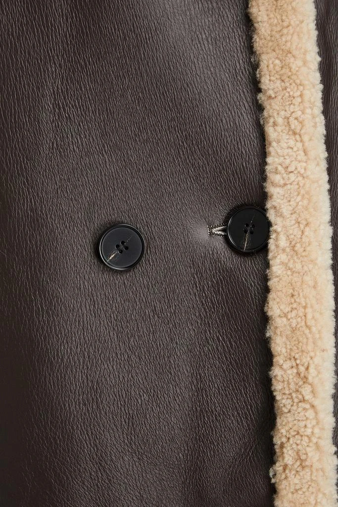 Muubaa Double-breasted shearling coat 4