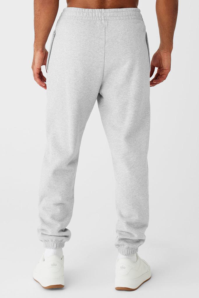 Alo Cuffed Renown Heavy Weight Sweatpant - Athletic Heather Grey