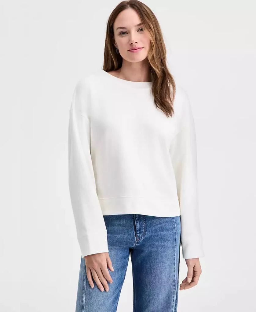 On 34th Women
s Long-Sleeve Bow-Back Sweatshirt, Macy
s Exclusive 3