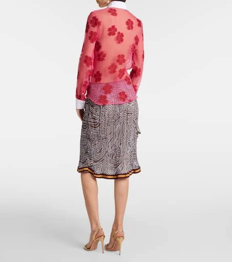 Dries Van Noten Floral cotton jacquard shirt 3