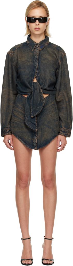 Shop Diesel D-Buxt-Q1 Layered Mini Dress on Sale at BeyondStyle