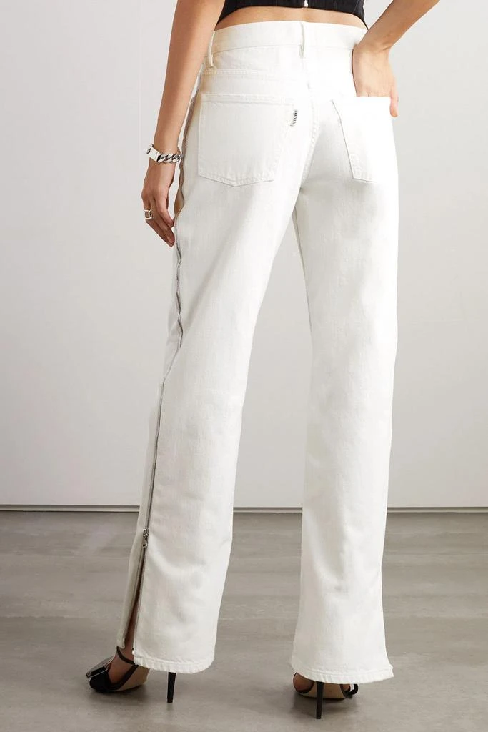 GAUCHERE Zip-embellished high-rise straight-leg jeans 3