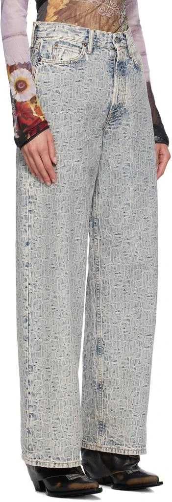 Acne Studios Blue Loose Monogram 1981 Jeans 2