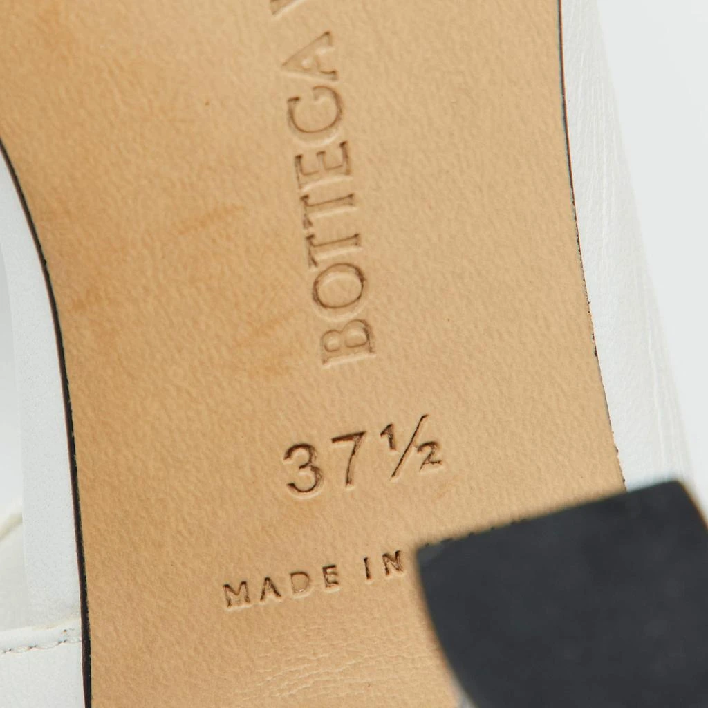 Bottega Veneta Bottega Veneta White Leather Thong Slide Sandals Size 37.5 10