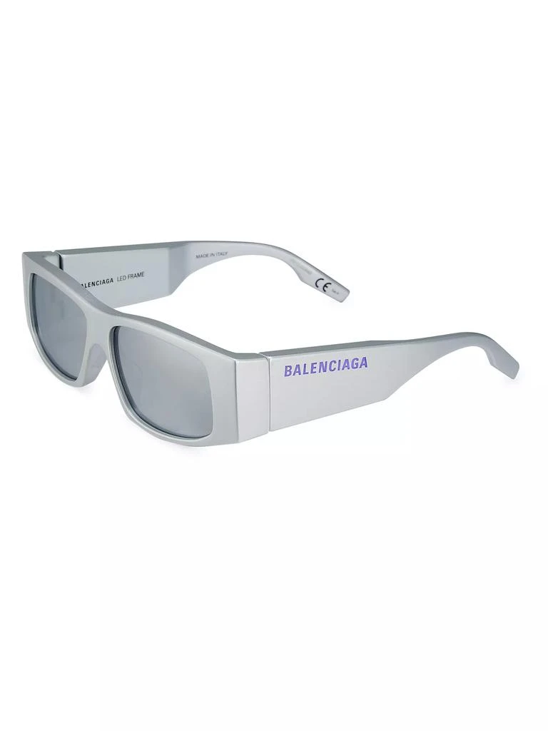 Balenciaga 56MM Rectangular LED Sunglasses 2