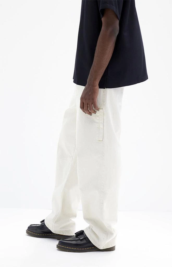PacSun Cream Baggy Clover Jeans 4