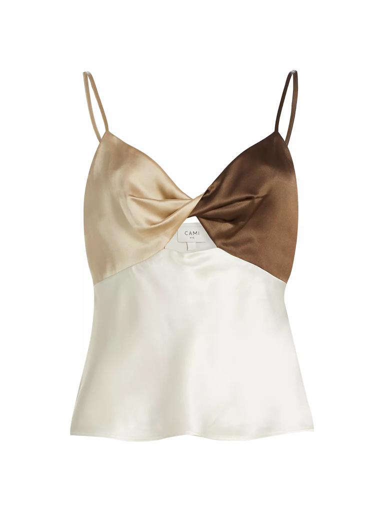 Cami NYC Edith Colorblocked Silk Cami