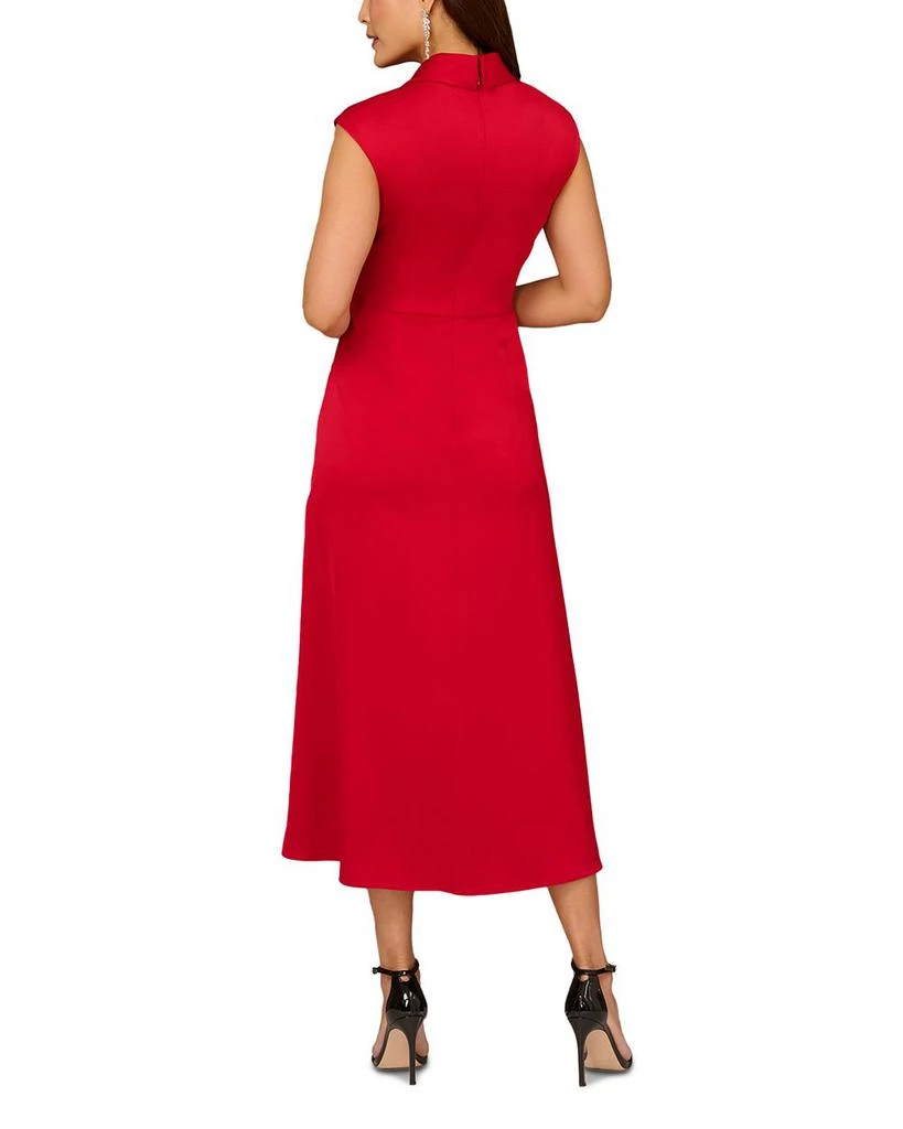 Aidan Mattox Women's Pleated A Line Midi Dress - Red - Size 16 Aidan Mattox Women's Pleated A Line Midi Dress - Red - Size 16