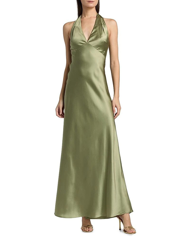 Reformation Daniela Silk Halter Maxi Dress - Dresses & Skirts - Free Shipping - BeyondStyle Reformation Daniela Silk Halter Maxi Dress - Dresses & Skirts - Free Shipping - BeyondStyle