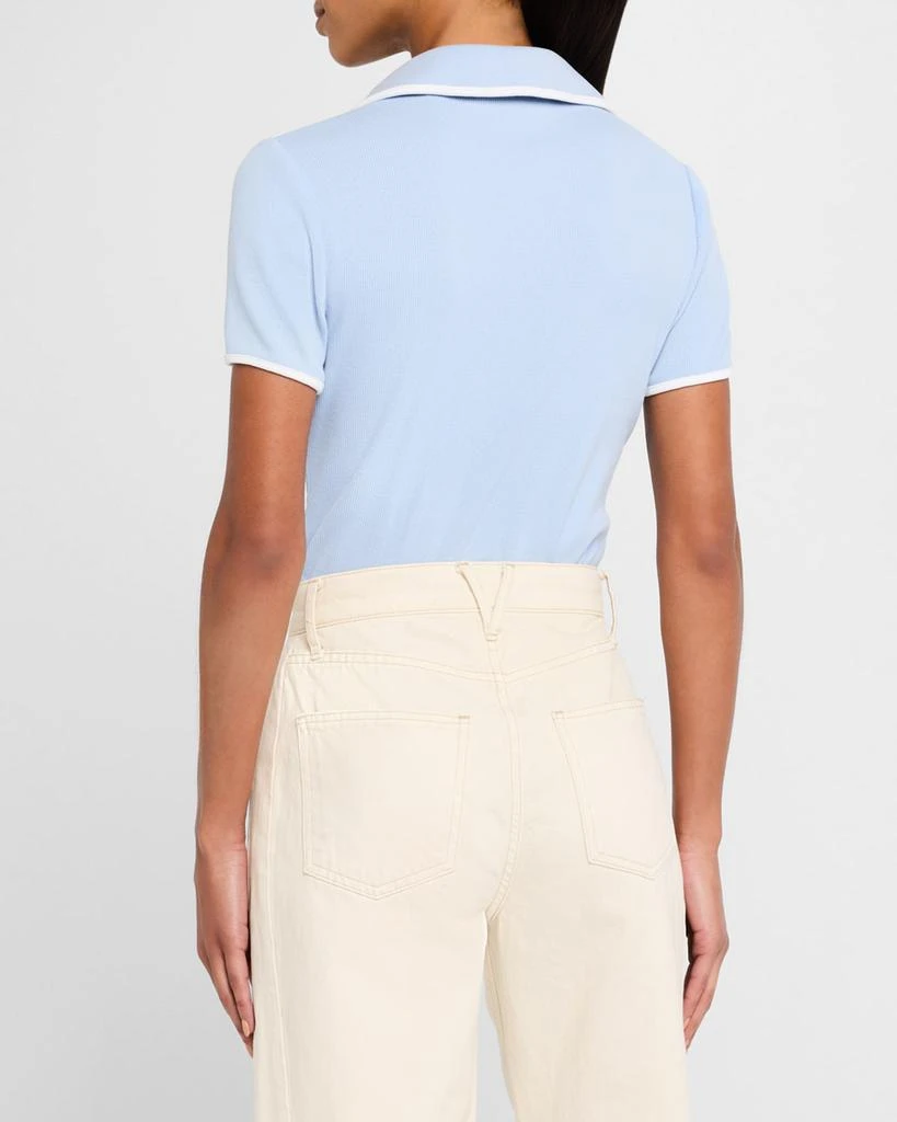 VERONICA BEARD Kearney Short-Sleeve Polo Tee 3