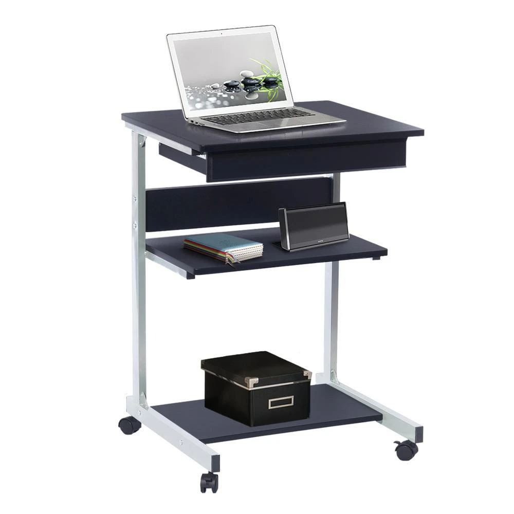 Techni Mobili Rolling Laptop Cart with Storage. Color: Graphite 3