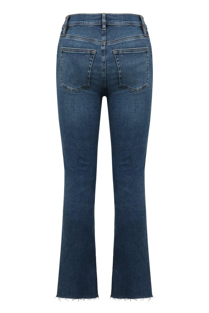 FRAME Frame Le High Straight Raw Fray Jeans 2