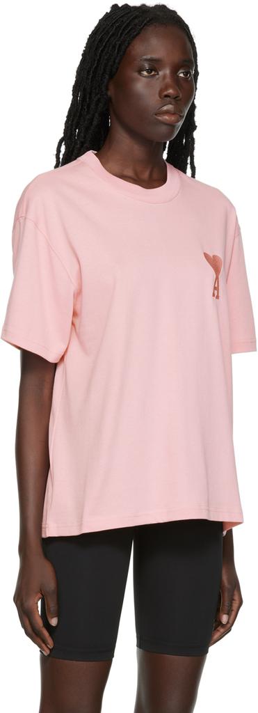 AMI Pink Ami de Cœur T-Shirt