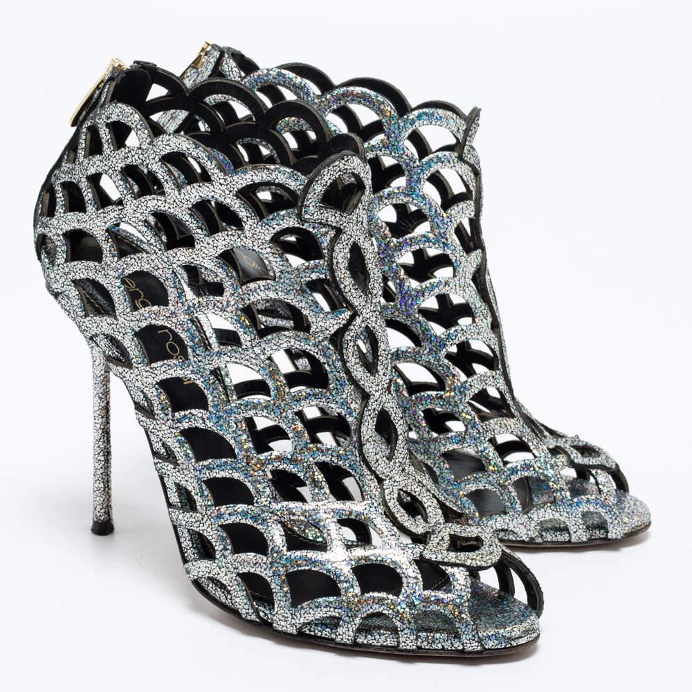 Sergio Rossi Sergio Rossi Multicolor Leather Cut Out Booties Size 36 4