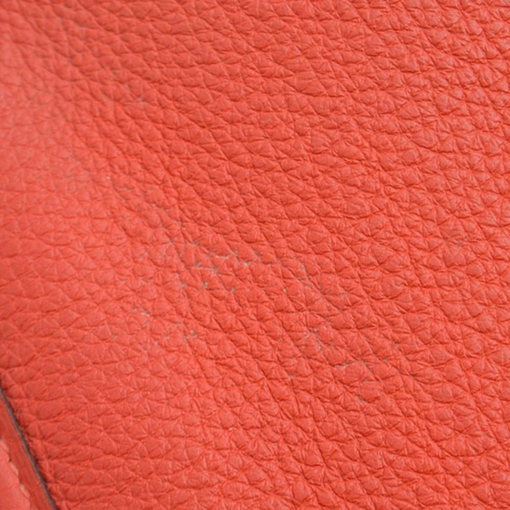 Hermes Hermes Red Leather Evelyne II PM Crossbody Bag 6