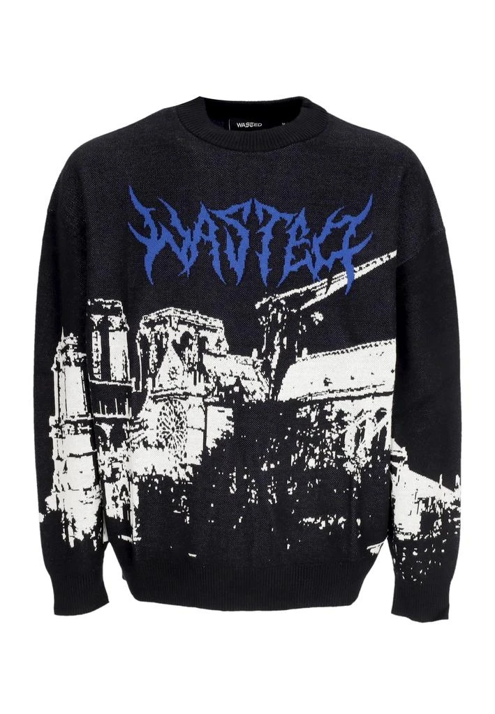 Wasted Paris Men's sweater Vault Sweater Black 1