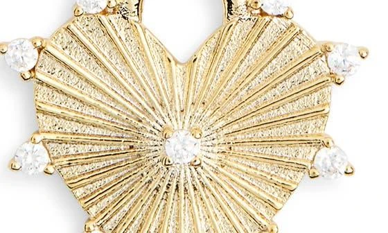 Leith Cubic Zirconia Heart Charm Necklace 4