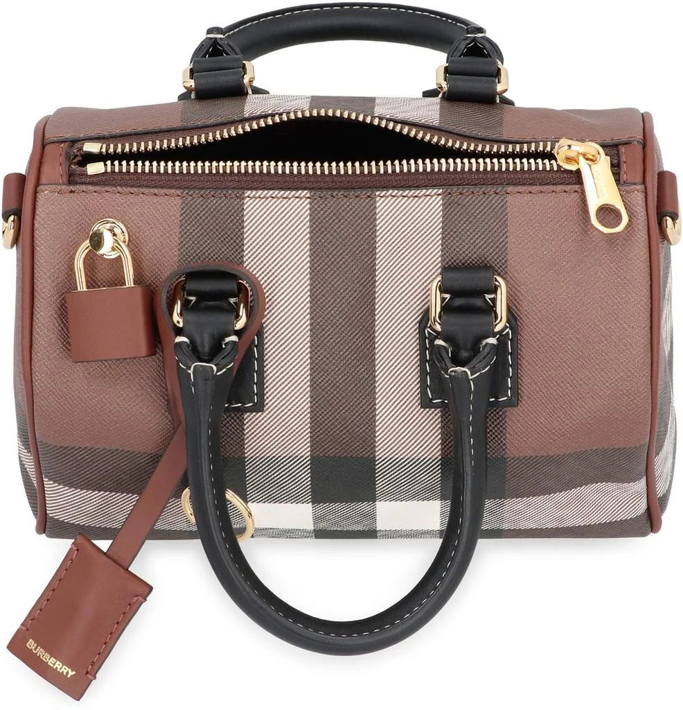 Burberry Burberry Bowling Mini Coated Canvas Handbag 6