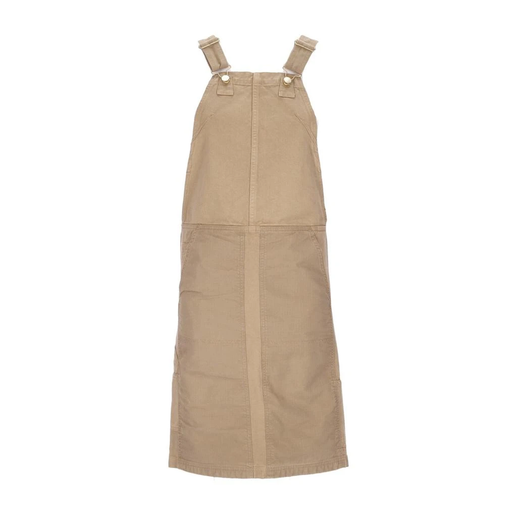 Carhartt WIP Women's Medley Dress Brown Garment Dyed Dungarees 1