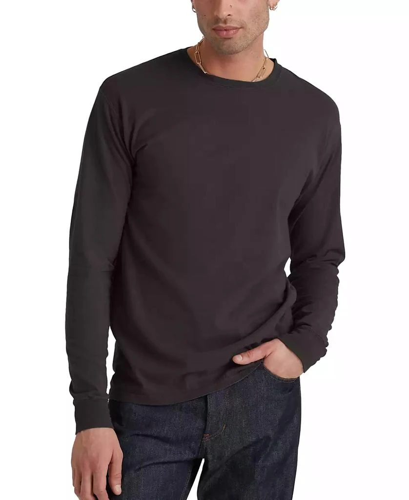 Hanes Unisex Garment Dyed Long Sleeve Cotton T-Shirt 27