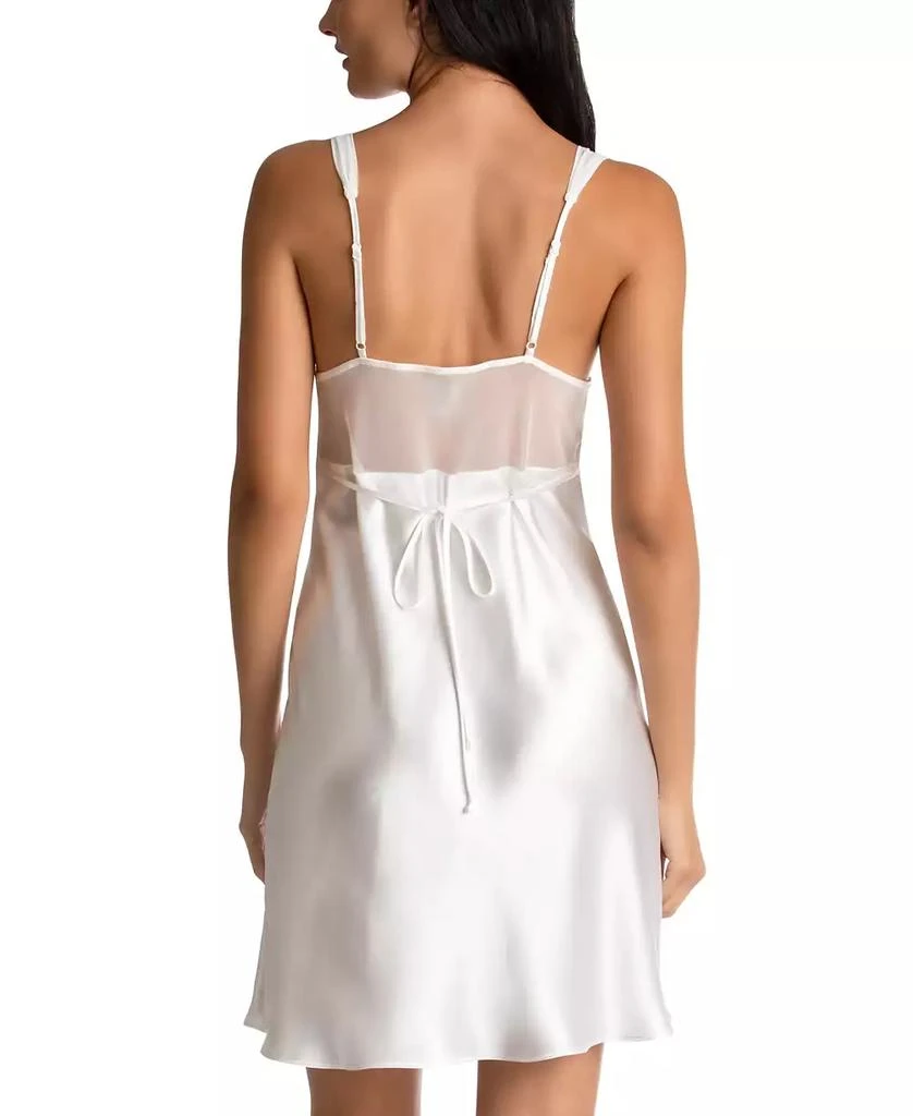 Linea Donatella Sonya Embellished Bridal Satin Chemise Nightgown 2